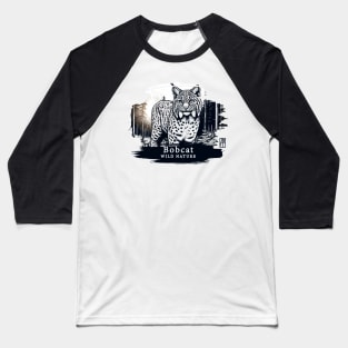 Bobcat - WILD NATURE - BOBCAT -10 Baseball T-Shirt